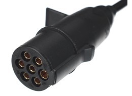 Sammenkoblings spiralkabel 7pin type N TRAILER CABLE 11, plastplugg, 24V, 3,5m