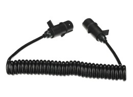 Sammenkoblings spiralkabel 7pin type N TRAILER CABLE 11, plastplugg, 24V, 3,5m