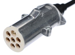 Forbindelsesspiralkabel 7-pin type S TRAILER CABLE 12, metallplugg, 24V, 3,5 m