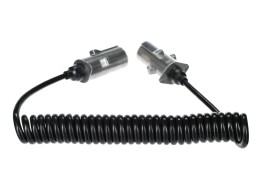 Forbindelsesspiralkabel 7-pin type S TRAILER CABLE 12, metallplugg, 24V, 3,5 m