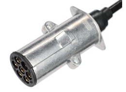 Sammenkoblingsspiralkabel 7pin type N TRAILER CABLE 13, metallplugg, 24V, 3,5m