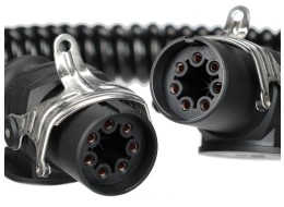 Sammenkoblings spiralkabel EBS 7-pin TRAILER CABLE 14, 24V, 3,5m