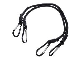 Gummestropper/gummistrikker CARGO CORD CARABINER 50, 50 cm, 2 stk