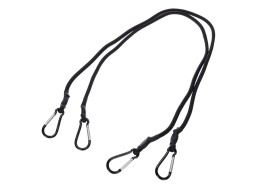 Gummibånd/gummistrikker CARGO CORD CARABINER 100, 100 cm, 2 stk