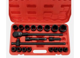 Sett med piper og skralle MECHANIC WRENCH SET 2, heavy-duty, 21 deler