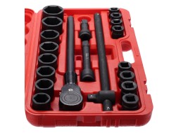 Sett med piper og skralle MECHANIC WRENCH SET 2, heavy-duty, 21 deler