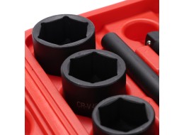 Sett med piper og skralle MECHANIC WRENCH SET 2, heavy-duty, 21 deler