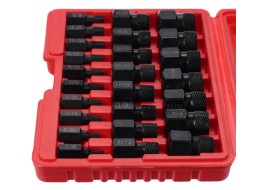 Sett med uttrekkere for skadede skruer og muttere MECHANIC NUT REMOVER 2, 25 stk