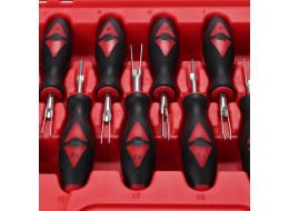 Sett med uttrekkere for pinner og kontakter MECHANIC TERMINAL PIN SET 1, 23 stk
