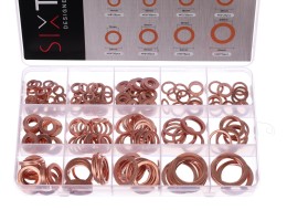 Sett med kobberpakningsringer MECHANIC RING SET 2, M5–M20, 300 stk