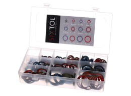 Sett med hydrauliske tetninger med gummiflens MECHANIC RING SET 4, 245 stk