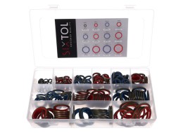 Sett med hydrauliske tetninger med gummiflens MECHANIC RING SET 4, 245 stk
