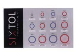 Sett med hydrauliske tetninger med gummiflens MECHANIC RING SET 4, 245 stk