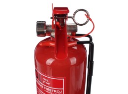 Pulverbrannslukker FIRE STOP 1 kg, ABC, helmetall, inkludert metallholder