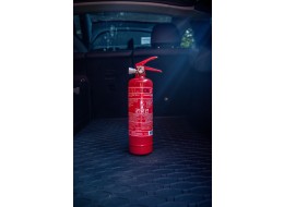 Pulverbrannslukker FIRE STOP 1 kg, ABC, helmetall, inkludert metallholder