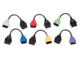 Komplett sett med OBD-II-adaptere FiatECUScan for personbiler MECHANIC CABLE SET 3, 6 stk