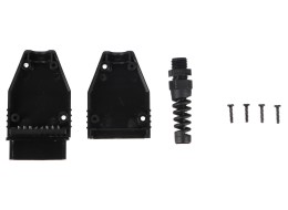 OBD-II-plugg med 16 pinner for montering av egen kabel MECHANIC CABLE 29, svart