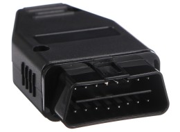 OBD-II-plugg med 16 pinner for montering av egen kabel MECHANIC CABLE 29, svart