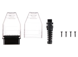 OBD-II-plugg med 16 pinner for montering av egen kabel MECHANIC CABLE 30, transparent