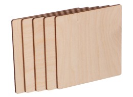 Trestykker CREATIVE WOOD SET 5, 10 x 10 cm