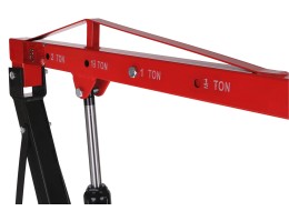 Hydraulisk verkstedkran MECHANIC CRANE 2T, 78 kg, 230 cm, "Sjiraff"