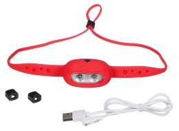 Hodelykt med gummibånd HEADLAMP STAR, 120 lm, LED, USB