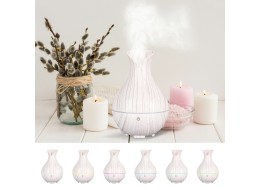 Aroma-diffuser Bloom hvitt tre 200 ml
