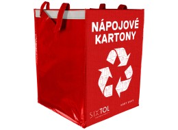 Sekk for kildesortering SORT EASY 4 CARTON, 30x30x40cm, 4x36l, 4 stk
