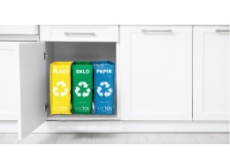 Poser til kildesortering SORT EASY 3 SLIM, 18x30x40 cm, 3 x 22 l, 3 stk