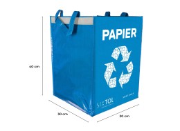 Poser for kildesortering SORT EASY 3 BASIC DE, 30x30x40 cm, 3 x 36 l, 3 stk