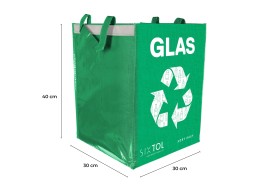 Poser for kildesortering SORT EASY 3 BASIC DE, 30x30x40 cm, 3 x 36 l, 3 stk