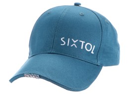 Caps med LED-lys B-CAP 25 lm, oppladbar, USB, universell størrelse, blå
