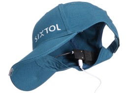 Caps med LED-lys B-CAP 25 lm, oppladbar, USB, universell størrelse, blå