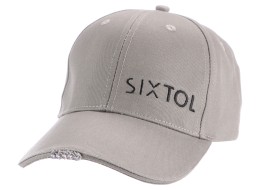 Caps med LED-lys B-CAP 25 lm, oppladbar, USB, universell størrelse, grå