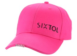 Caps med LED-lys B-CAP 25lm, oppladbar, USB, universell størrelse, rosa