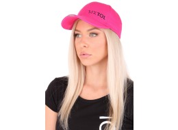 Caps med LED-lys B-CAP 25lm, oppladbar, USB, universell størrelse, rosa