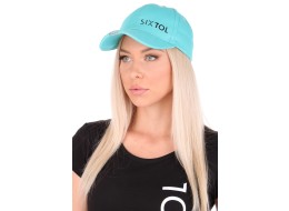 Caps med LED-lys B-CAP 25lm, oppladbar, USB, universell størrelse, turkis