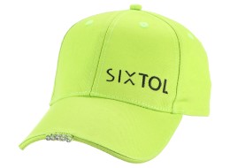 Caps med LED-lys B-CAP 25lm, oppladbar, USB, one size, fluorgrønn