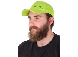 Caps med LED-lys B-CAP 25lm, oppladbar, USB, one size, fluorgrønn