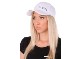 Caps med LED-lys B-CAP 25lm, oppladbar, USB, universell størrelse, hvit