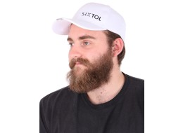 Caps med LED-lys B-CAP 25lm, oppladbar, USB, universell størrelse, hvit