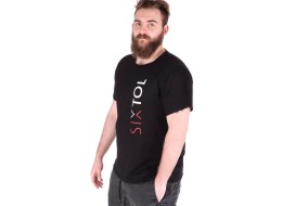 Herre T-SHIRT, svart, størrelse XL, 100% bomull