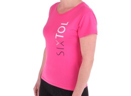 Dame T-SHIRT, rosa, størrelse M, 100% bomull