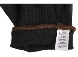 Arbeidshansker i polyester halvdyppet i polyuretan GLOVE PE-PU 9, svarte, størrelse 9"