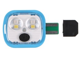 Reserve-LED-lys til lue/hodelykt B-HAT LED LIGHT 2, rød/blå