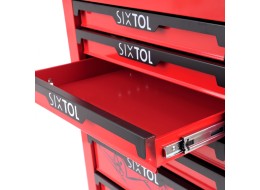 Verkstedvogn for verktøy MECHANIC TROLLEY KEVIN RED, 7 skuffer