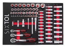 Verktøyvogn MECHANIC TROLLEY KEVIN RED 182, 7 skuffer, 182 deler verktøy
