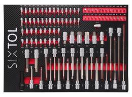 Verktøyvogn MECHANIC TROLLEY KEVIN RED 182, 7 skuffer, 182 deler verktøy