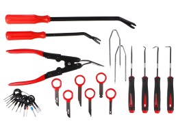 Multifunksjonelt sett for demontering av polstring og interiør MECHANIC TRIM SET 38, 38 deler