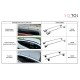 Låsbart aluminium tverrbjelke ROOF RACK IN 1, 120 cm, 90 kg